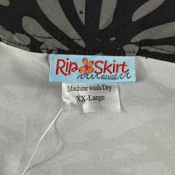 Ripskirt Wrap Skirt Cover Up 2XL Shibori Butterfly Charcoal Beach NWT SS-2102 - Picture 10 of 11
